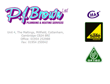 Tablet Screenshot of pjbrownplumbingandheatingltd.co.uk